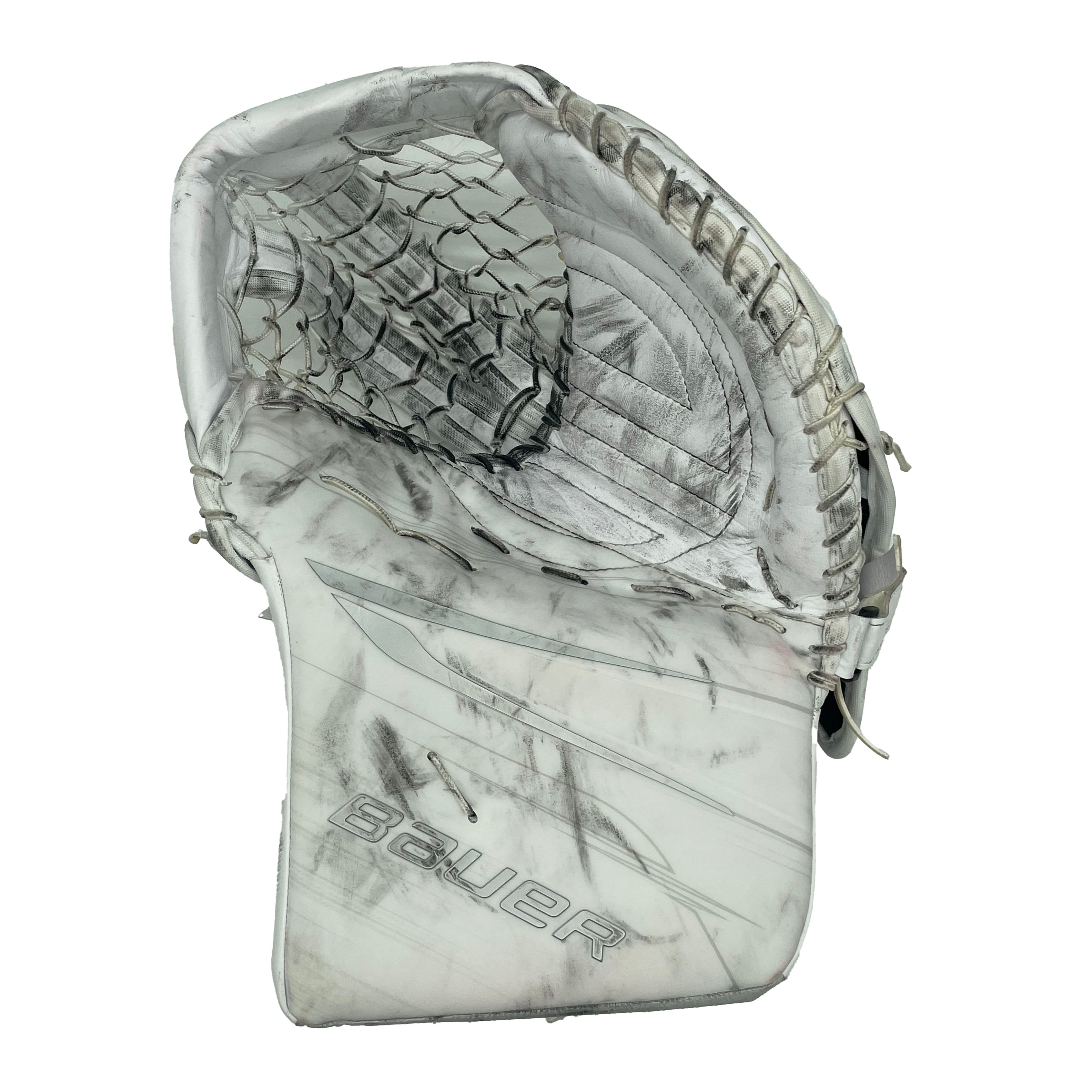 Bauer Vapor Hyperlite 2 - Ensemble de gardien de but complet Pro Stock Senior d'occasion (blanc)